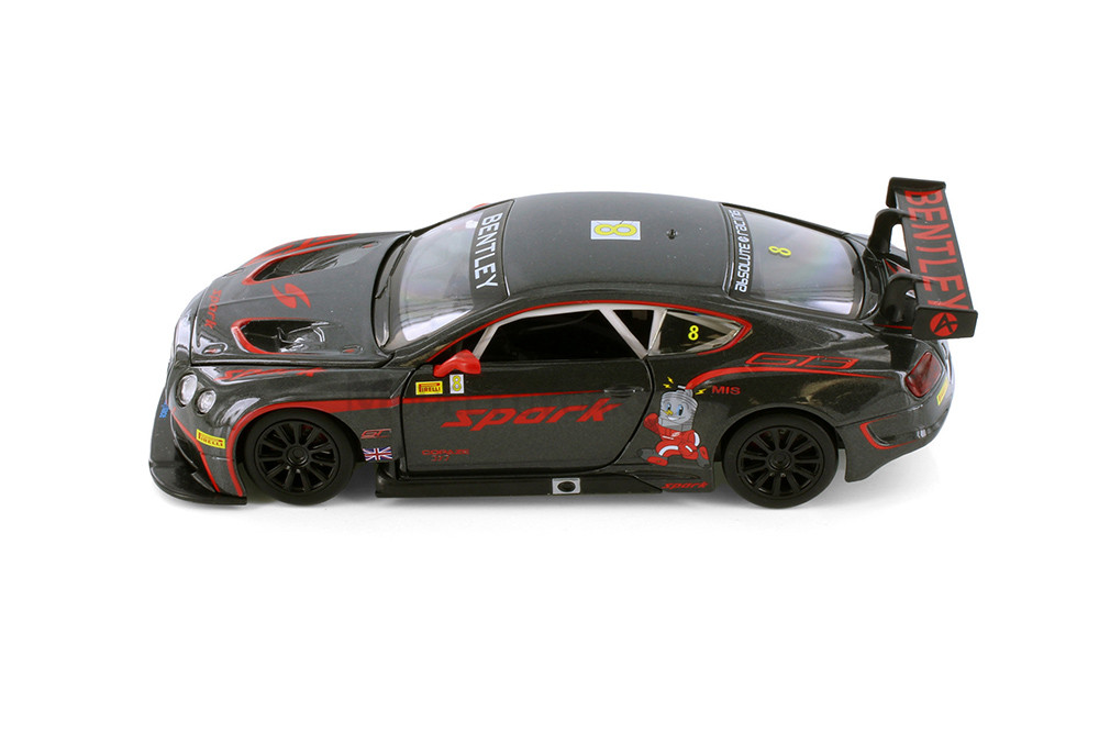 Bentley Continental GT3 Concept, Gray - Showcasts 68267GY - 1/24 Scale Diecast Model Toy Car