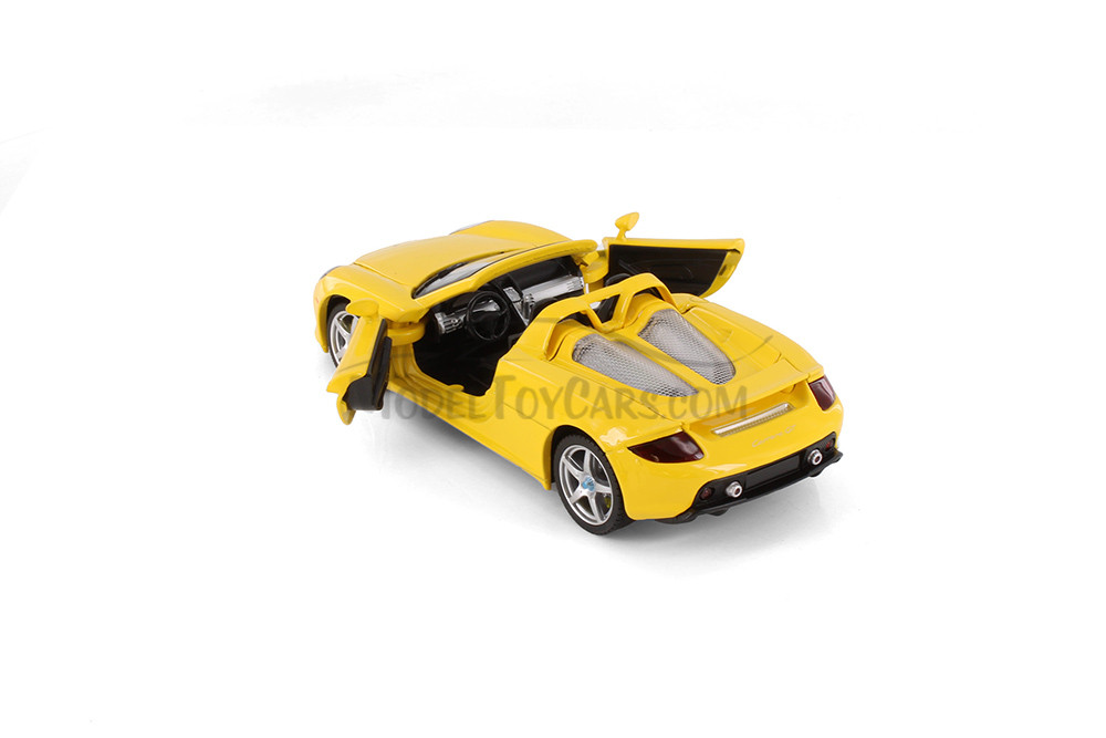 Porsche Carrera GT, Yellow - Showcasts 68242YL - 1/24 Scale Diecast Model Toy Car