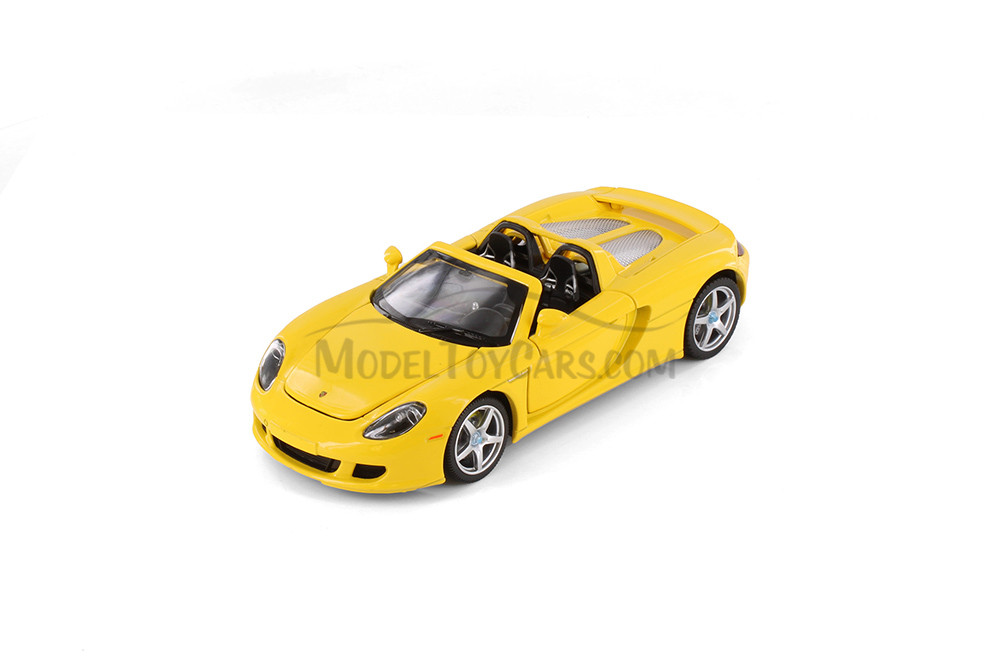 Porsche Carrera GT, Yellow - Showcasts 68242YL - 1/24 Scale Diecast Model Toy Car