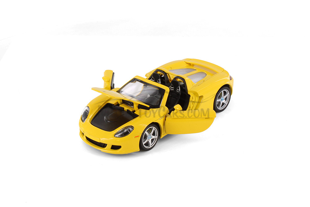 Porsche Carrera GT, Yellow - Showcasts 68242YL - 1/24 Scale Diecast Model Toy Car