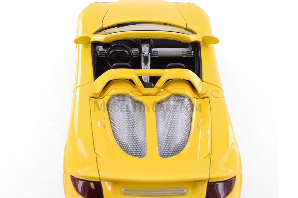 Porsche Carrera GT, Yellow - Showcasts 68242YL - 1/24 Scale Diecast Model Toy Car