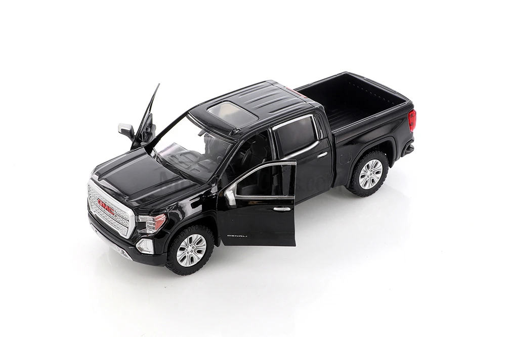 2019 GMC Sierra 1500 Denali Crew Cab Pickup Truck, Black - Showcasts 71362BK - 1/27 Scale Model Car