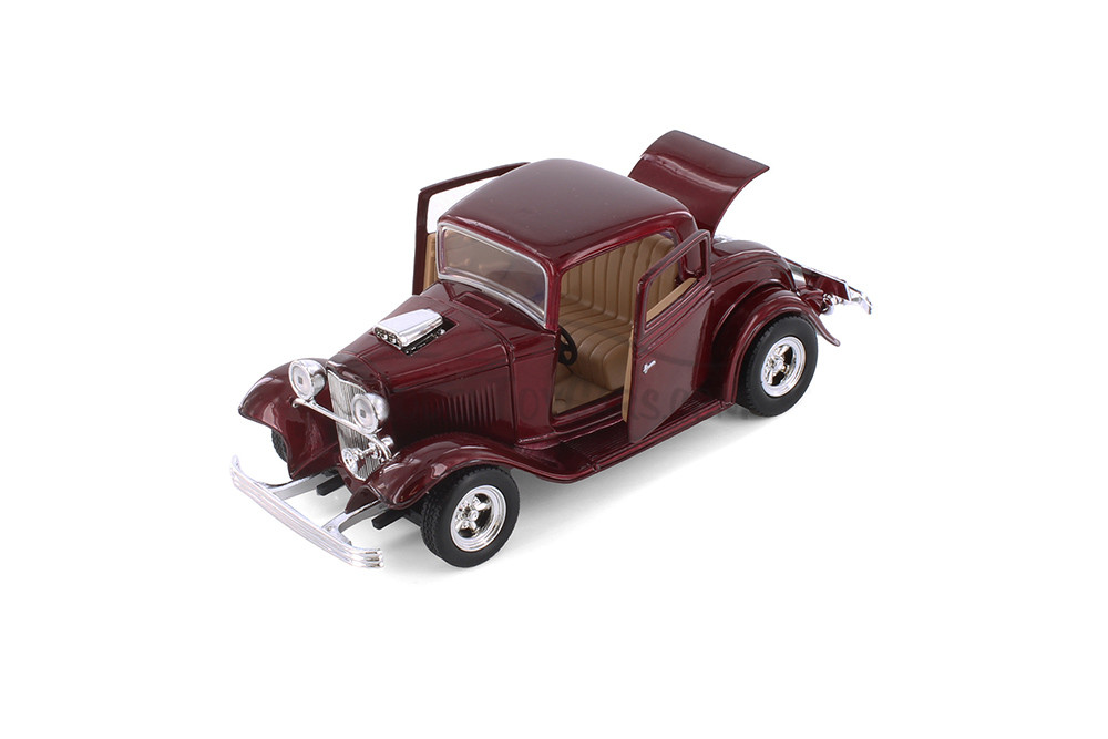 1932 Ford Coupe Hard Top, Red - Showcasts 77251R - 1/24 Scale Diecast Model Toy Car