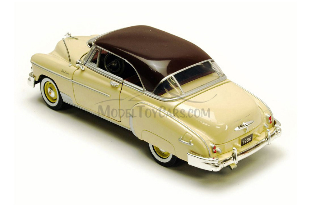 1950 Chevy Bel Air Hardtop, Cream w/Brown Top, Showcasts 77268CM - 1/24 Scale Diecast Model Toy Car