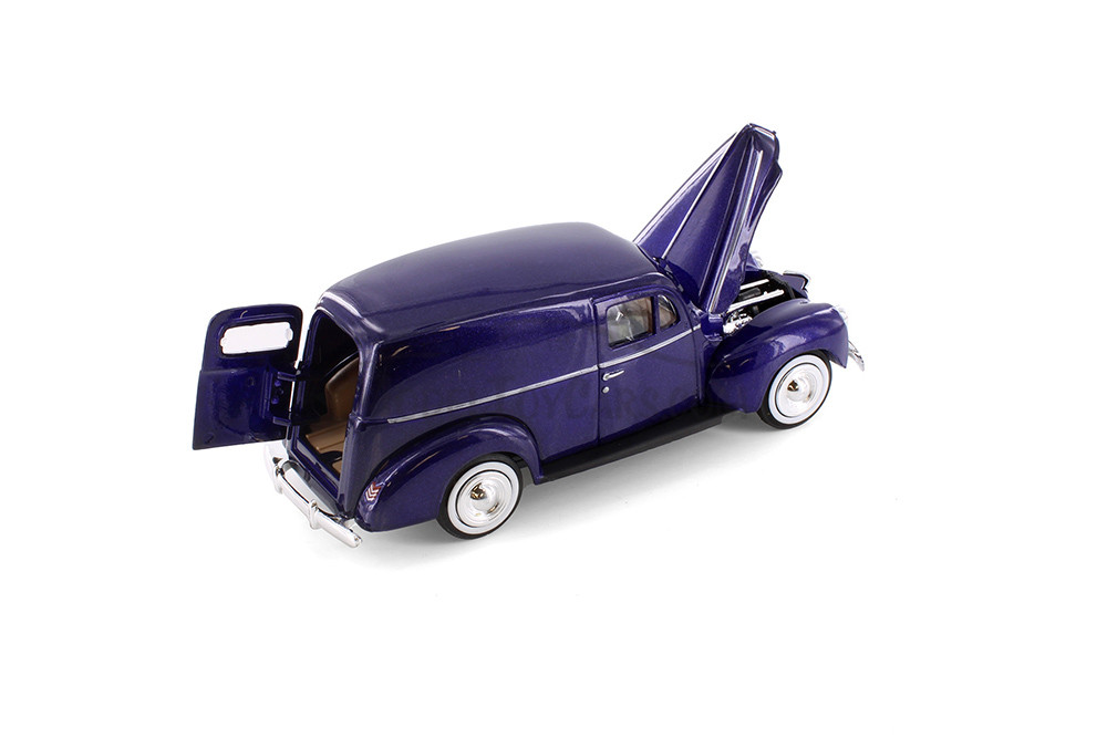 1940 Ford Sedan Delivery Hardtop, Purple - Showcasts 77250PR - 1/24 Scale Diecast Model Toy Car