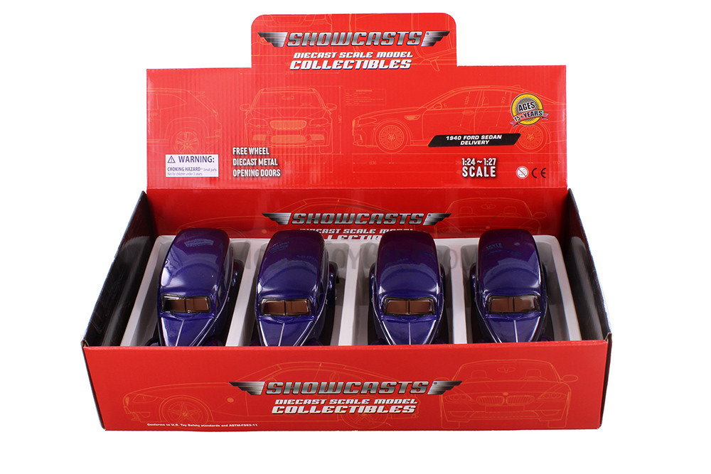 1940 Ford Sedan Delivery, Purple - Showcasts 77250D - 1/24 Scale