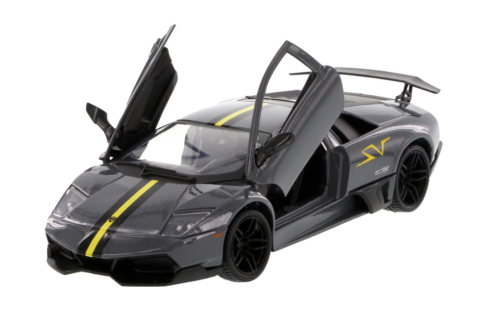 Lamborghini Murcielago LP670-4 SV Hardtop, Dark Gray - Showcasts 77350BK - 1/24 Scale Diecast Car