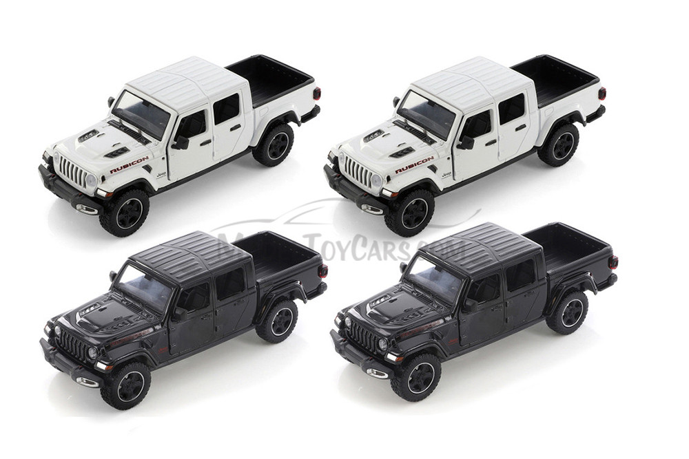 2021 Jeep Gladiator Rubicon Pickup Truck - Showcasts 71368D - 1/27 Scale Set of 4 Diecast Toy Cars