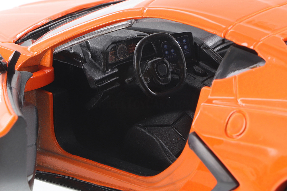 2020 Chevy® Corvette® C8 Stingray Hardtop, Orange - Showcasts® 71360OR - 1/24 Scale Diecast Model Car