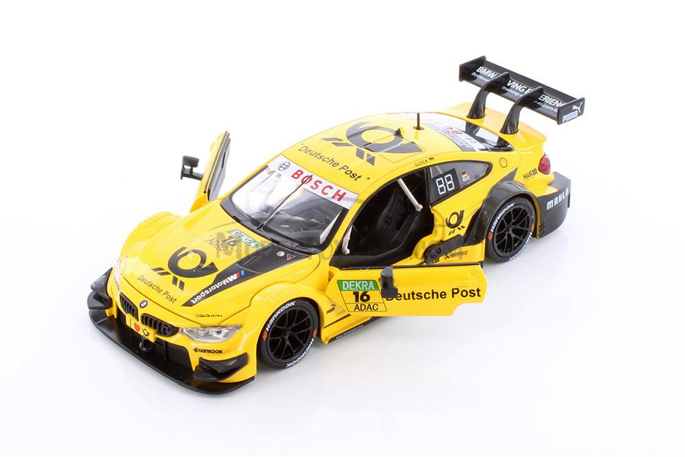 BMW M4 DTM, Yellow - Showcasts 68256YL - 1/24 Scale Diecast Model