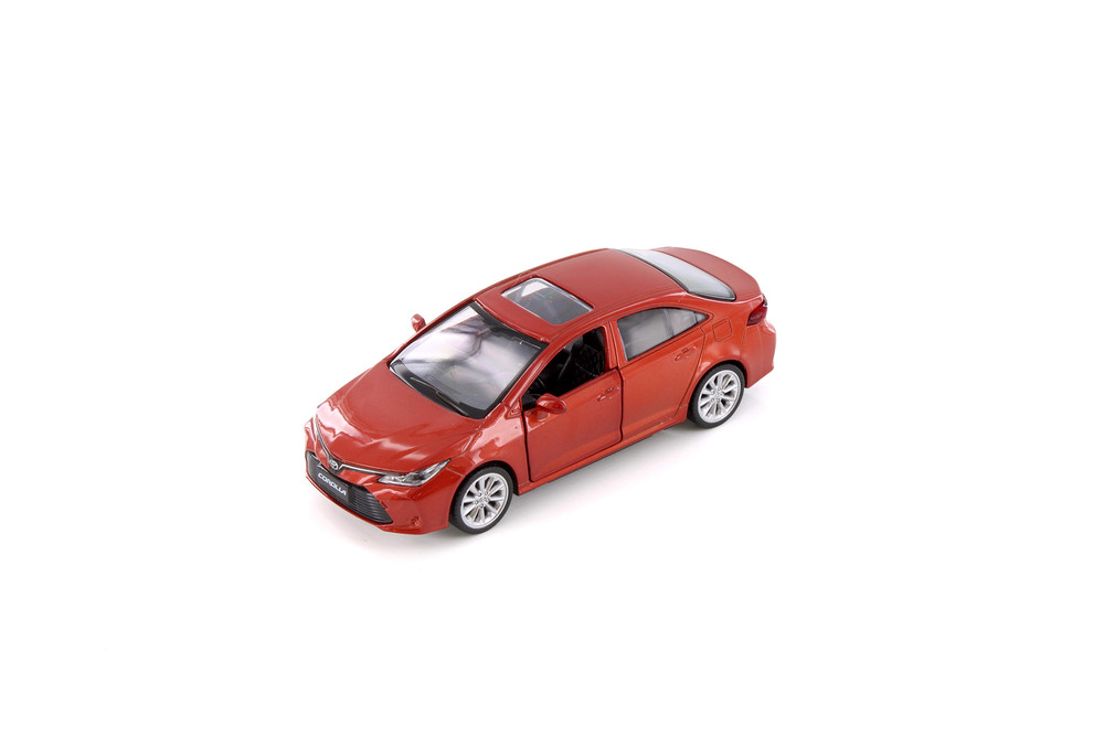 Toyota Corolla Hybrid, Red, White & Black - Showcasts 67813D - 1/43 Scale Set of 12 Model Toy Cars