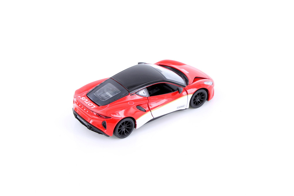 2023 Lotus Emira Heritage Edition, Red - Kinsmart 5456D - 1/34 Scale Diecast Model Toy Car