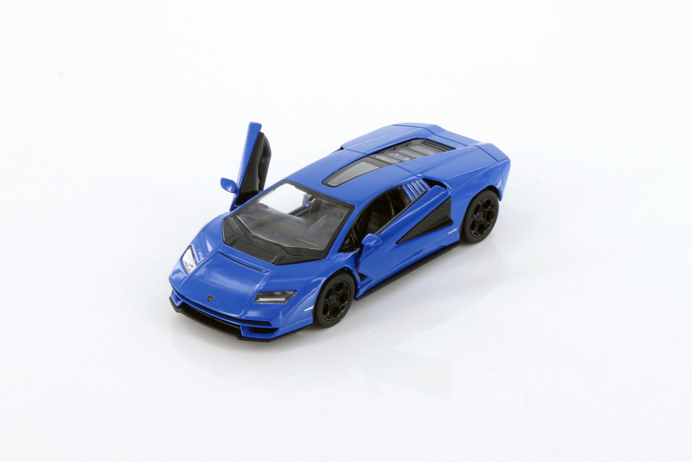 Lamborghini Countach LPI 800-4 Hardtop, Blue - Kinsmart 5437D - 1/38 Scale Diecast Model Toy Car
