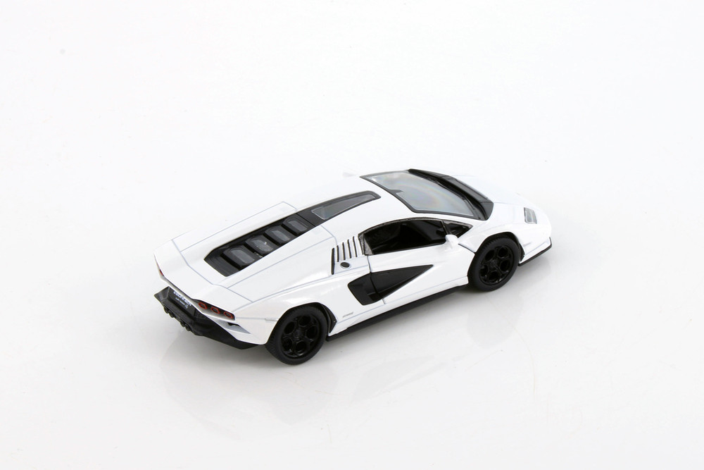 Lamborghini Countach LPI 800-4 Hardtop, White - Kinsmart 5437D - 1/38 Scale Diecast Model Toy Car