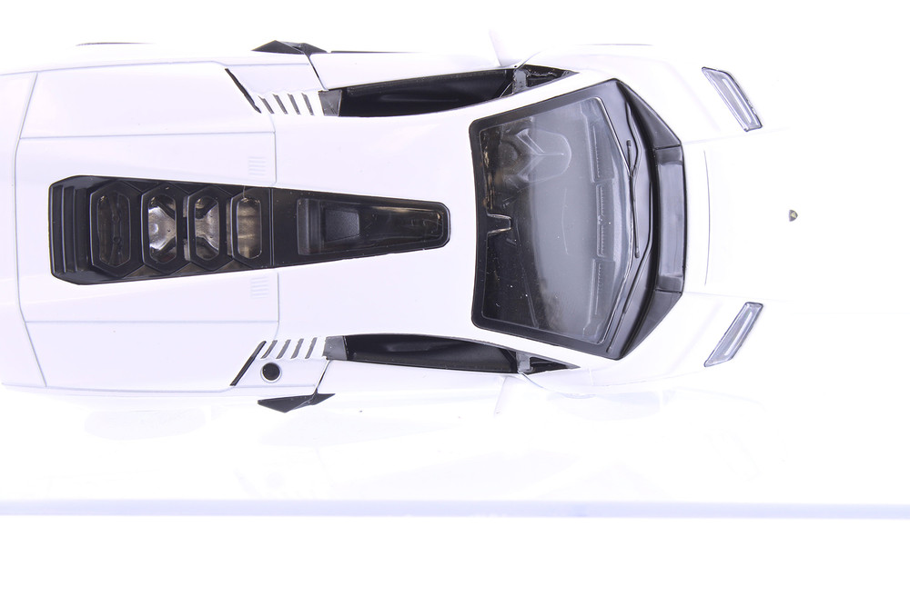 Lamborghini Countach LPI 800-4 Hardtop, White - Kinsmart 5437D - 1/38 Scale Diecast Model Toy Car