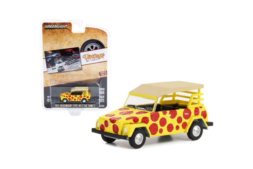 1974 Volkswagen Thing Type 181, Yellow - Greenlight 39110C/48 - 1/64 Scale Diecast Model Toy Car