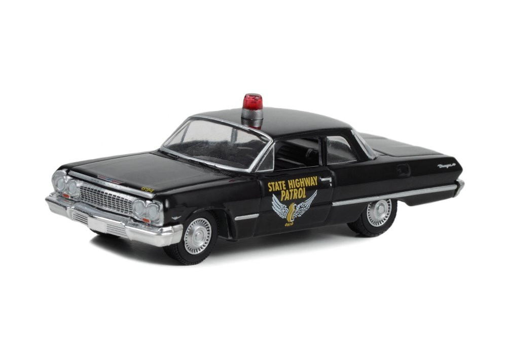 Ohio State Highway Patrol 1963 Chevy Biscayne, Black - Greenlight