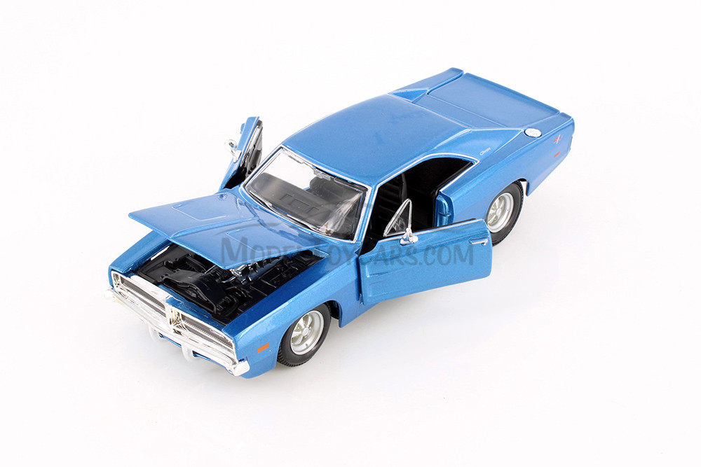 1969 Dodge Charger R/T Hardtop, Blue - Showcasts 37256 - 1/25