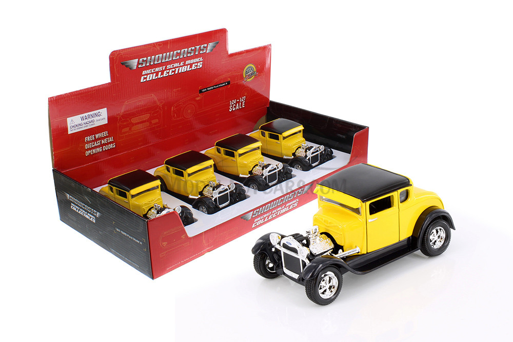 1929 Ford Model A, Yellow - Showcasts 37201 - 1/24 Scale Diecast