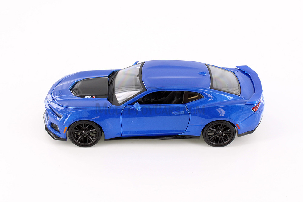 2017 Chevy Camaro ZL1 Hardtop, Blue - Showcasts 37512 - 1/24 Scale Diecast Model Toy Car