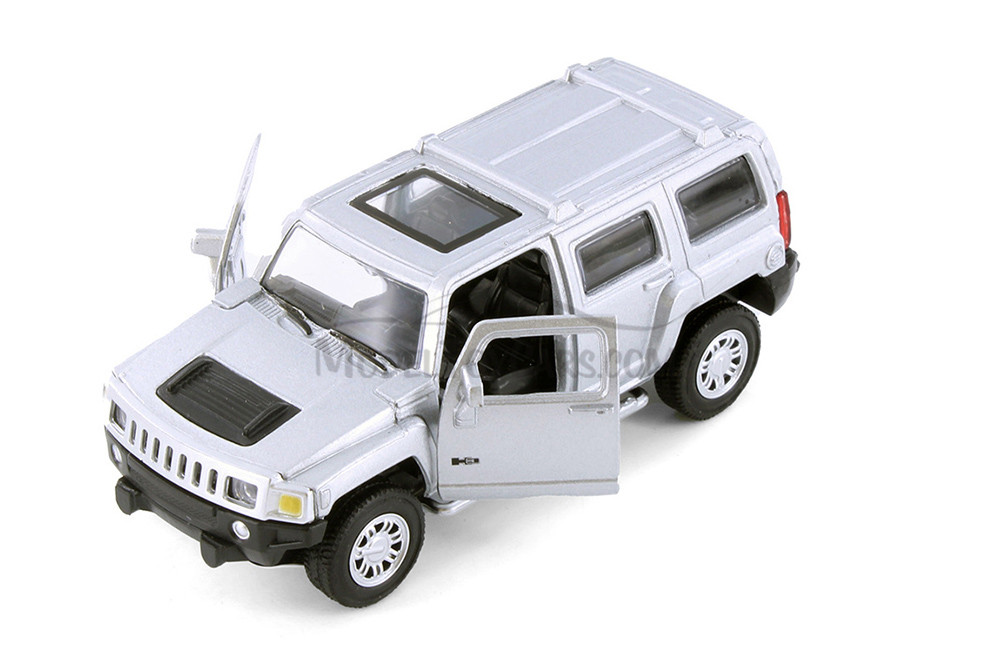 Hummer H3, Silver - Showcasts 67401D - 1/43 Scale Diecast Model Toy Car