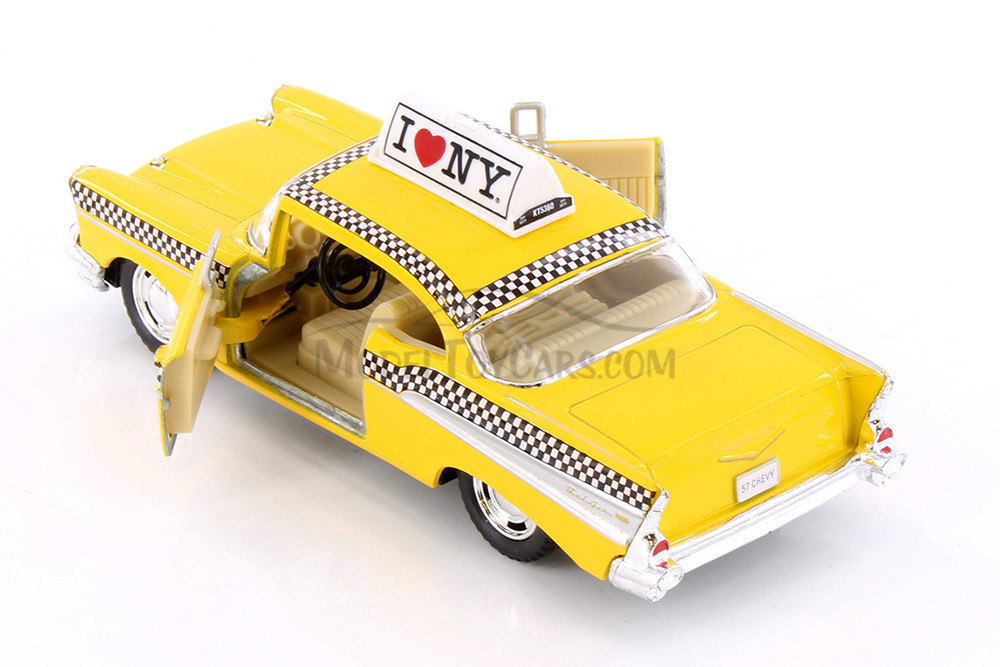I Love New York 1957 Yellow Chevy Bel Air Taxicab - Showcasts