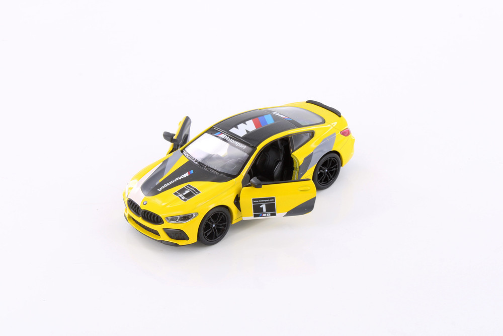 BMW M8 Competition Coupe Livery Edition, Yellow - Kinsmart 5425DF