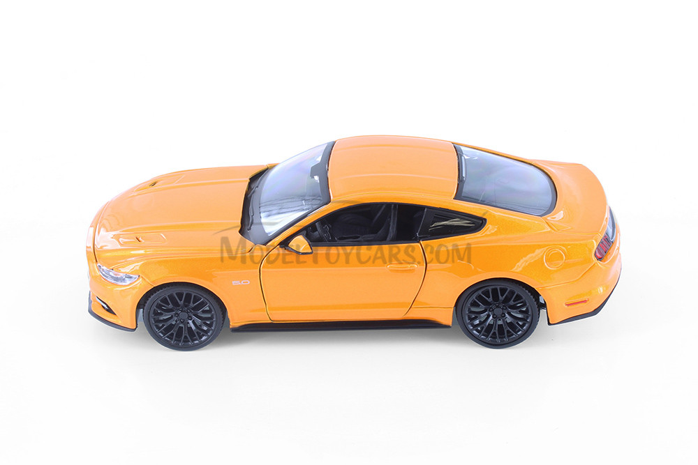 2015 Ford Mustang Hardtop, Orange - Showcasts 37508 - 1/24 Scale Diecast Model Toy Car