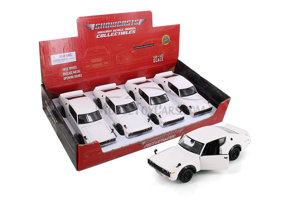 1973 Nissan Skyline 2000GT-R, White - Showcasts 37528 - 1/24 Scale