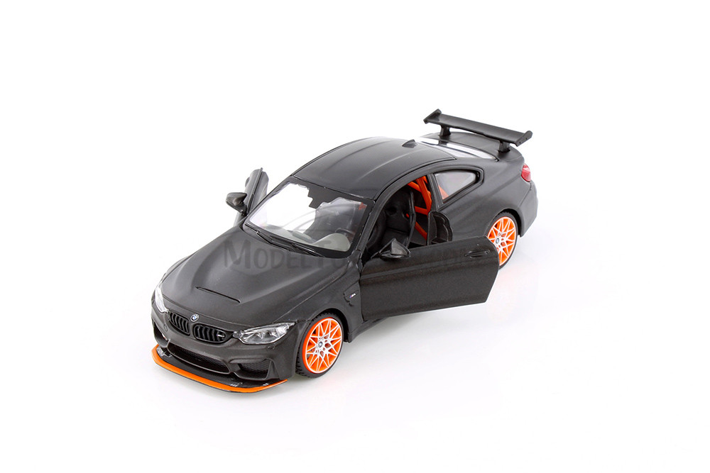 BMW M4 GTS, Matte Gray - Showcasts 37246 - 1/24 Scale Diecast Model Toy Car