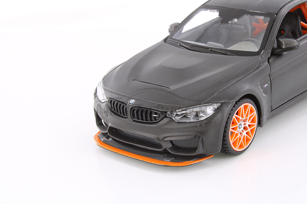 BMW M4 GTS, Matte Gray - Showcasts 37246 - 1/24 Scale Diecast Model Toy Car