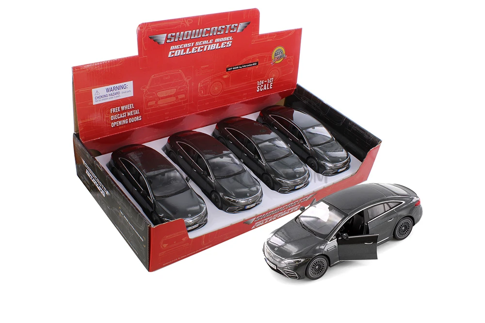2022 Mercedes-Benz EQ Sedan, Black - Showcasts 37902 - 1/24 Scale Diecast Model Toy Car