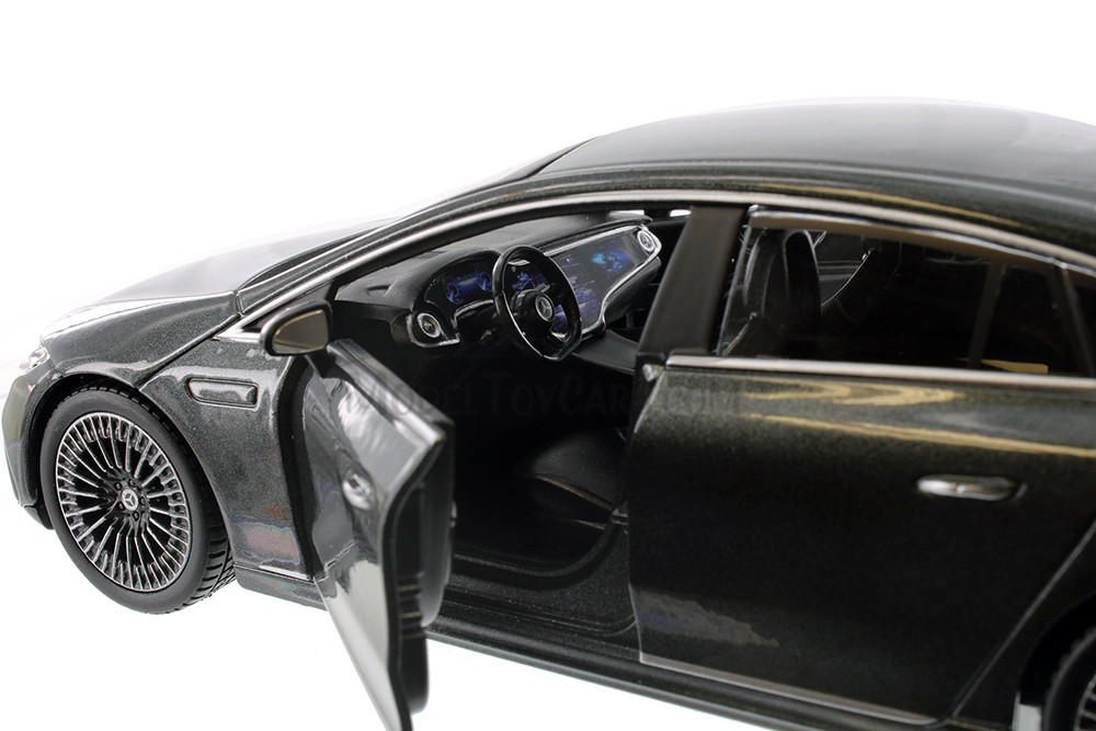 2022 Mercedes-Benz EQ Sedan, Black - Showcasts 37902 - 1/24 Scale Diecast Model Toy Car