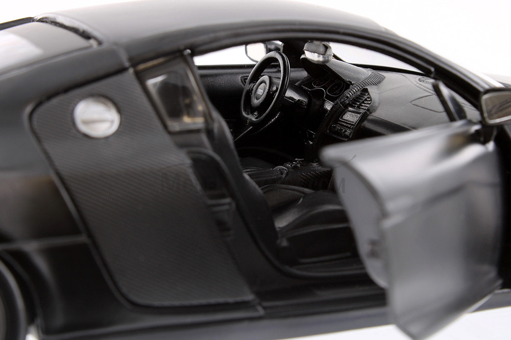 Audi R8 Hard Top, Matte Black - Showcasts 37281 - 1/24 Scale