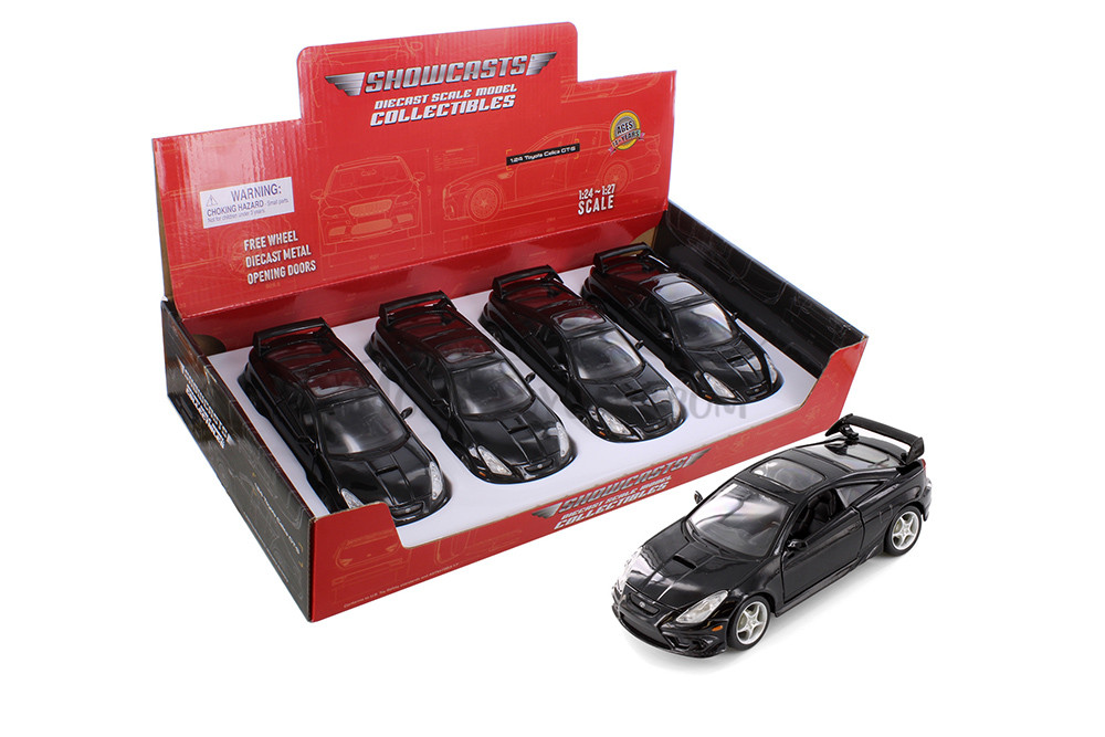 2004 Toyota Celica GT-S, Black - Showcasts 37237 - 1/24 Scale Diecast Model Toy Car