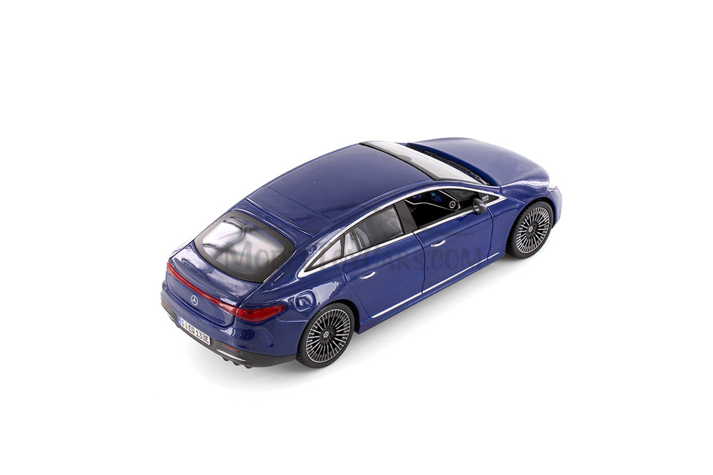 2022 Mercedes-Benz EQ Sedan, Blue - Showcasts 37902 - 1/24 Scale Diecast Model Toy Car