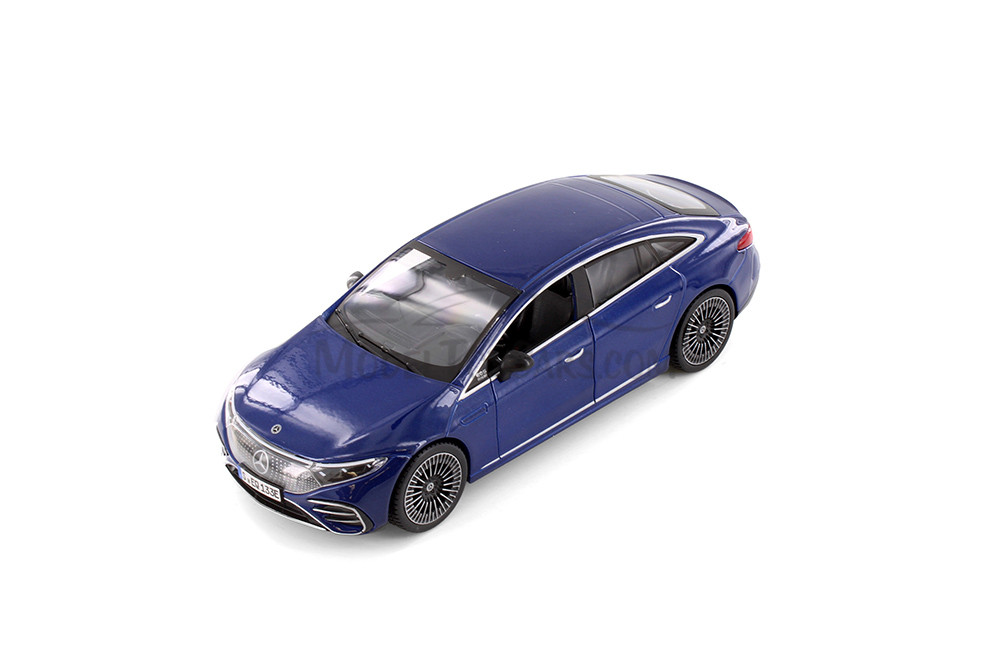 2022 Mercedes-Benz EQ Sedan, Blue - Showcasts 37902 - 1/24 Scale Diecast Model Toy Car