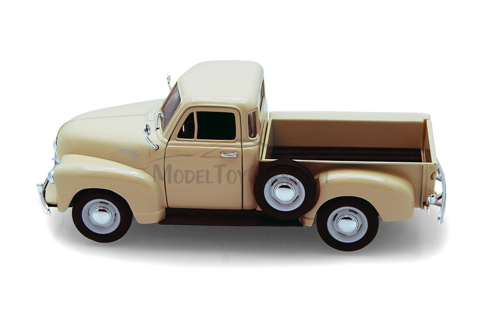 1953 Chevy 3100 Pickup Truck, Cream - Welly 22087 - 1/24 scale Diecast Model Toy Car (New, not in box)