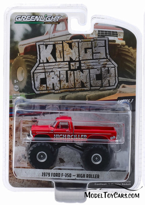 1979 Ford F-350 Monster Truck, High Roller - Greenlight 49030D/48 - 1/64 Scale Diecast Model Toy Car