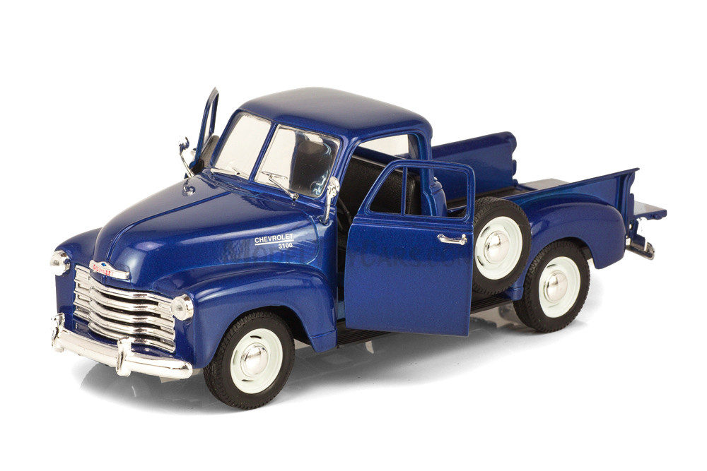 1953 Chevy 3100 Pickup Truck, Blue - Welly 22087 - 1/24