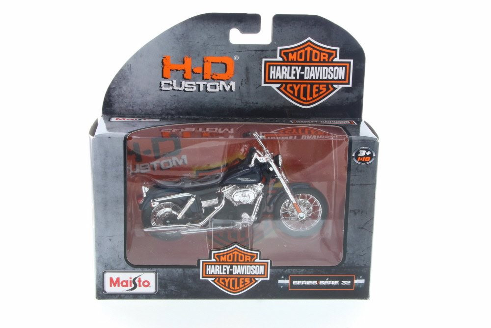 2006 Harley Davidson FXDBI Dyna Street Bob, Blue - Maisto 31360-32 - 1/18 Scale Diecast Car