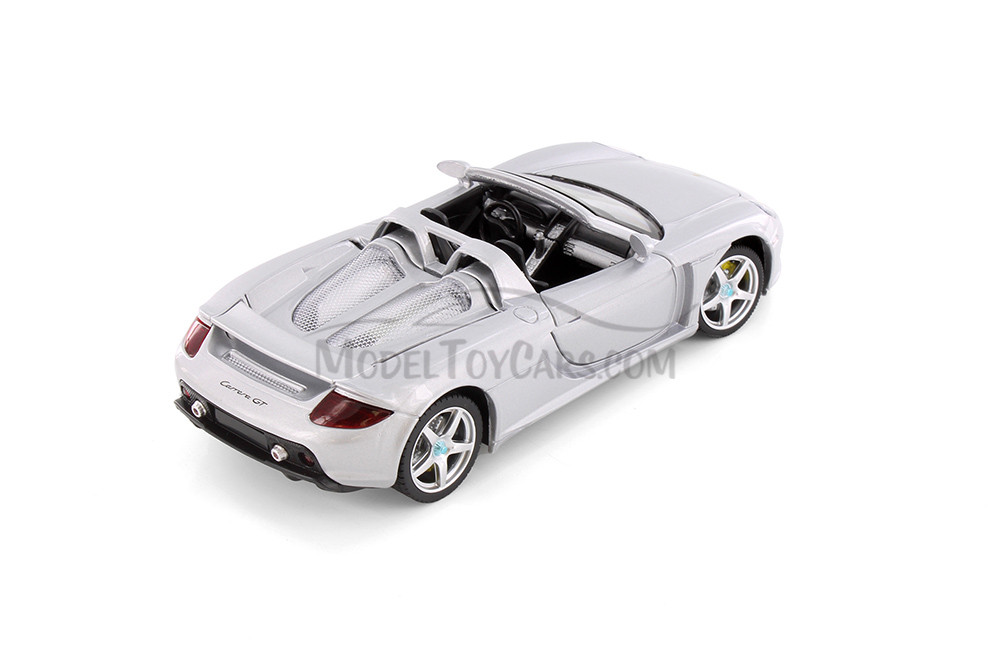 Porsche Carrera GT, Silver - Showcasts 68242/43 - 1/24 Scale Diecast Model Toy Car (1 Car, No Box)