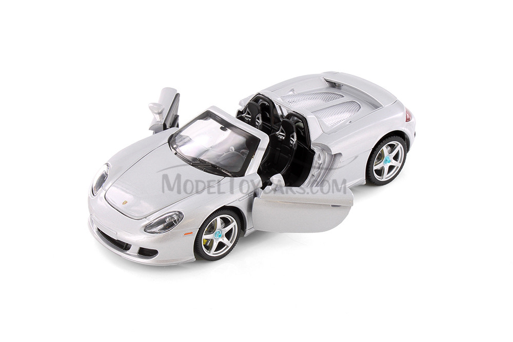 Porsche Carrera GT, Silver - Showcasts 68242/43 - 1/24 Scale Diecast Model Toy Car (1 Car, No Box)