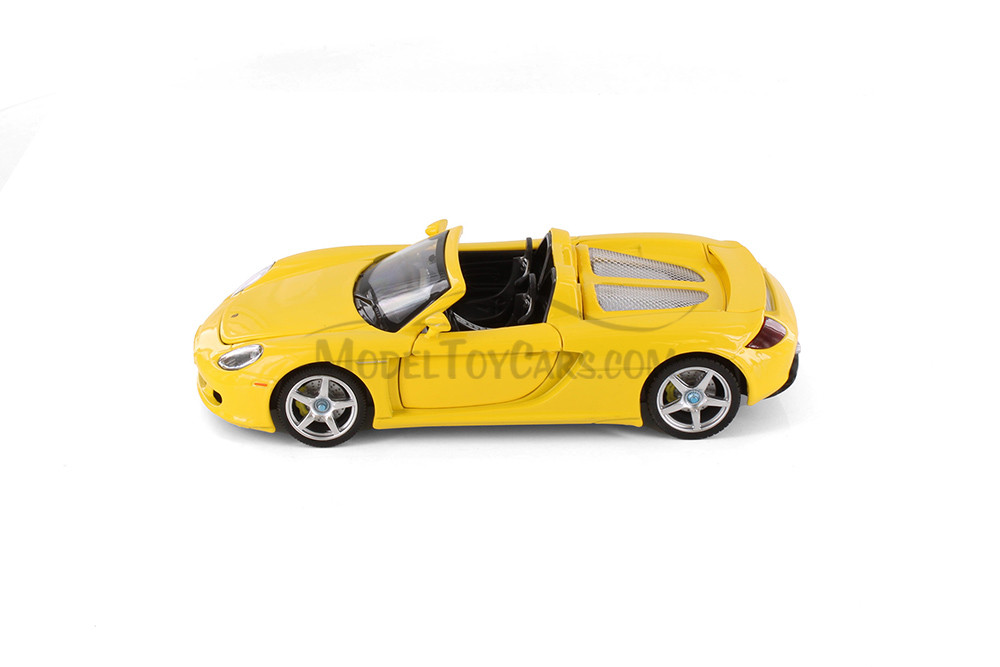 Porsche Carrera GT, Yellow - Showcasts 68242/43 - 1/24 Scale Diecast Model Toy Car (1 Car, No Box)