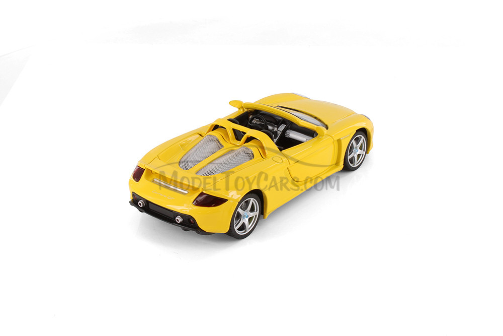 Porsche Carrera GT, Yellow - Showcasts 68242/43 - 1/24 Scale Diecast Model Toy Car (1 Car, No Box)