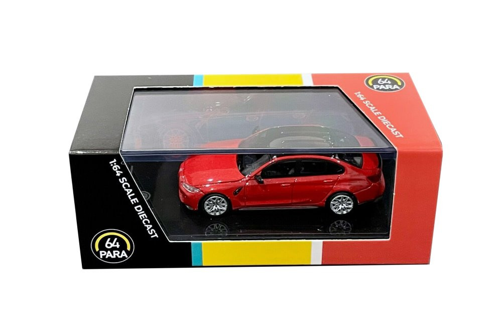 BMW M3 (G80), Toronto Red - Paragon PA55205R - 1/64 scale Diecast