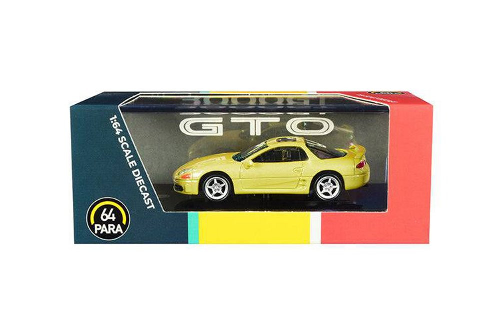 Mitsubishi 3000GT GTO Hardtop, Martinique Yellow Pearl - Paragon PA55137YL - 1/64 scale Diecast Car