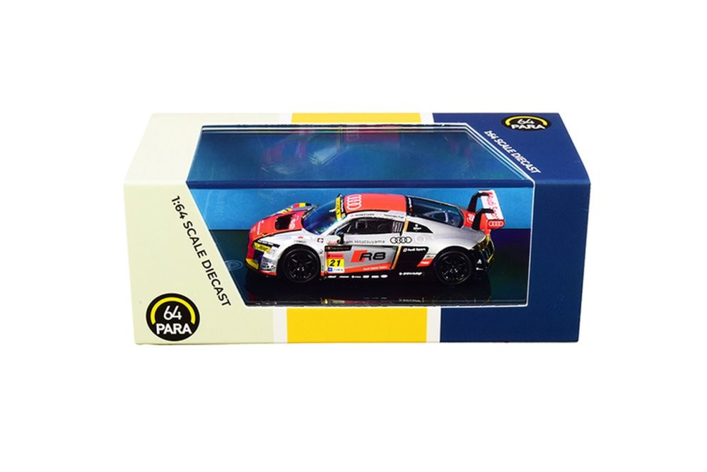 2015 Audi LMS #21 Team Hitosuyama, Silver - Paragon PA55273 - 1/64 scale Diecast Model Toy Car