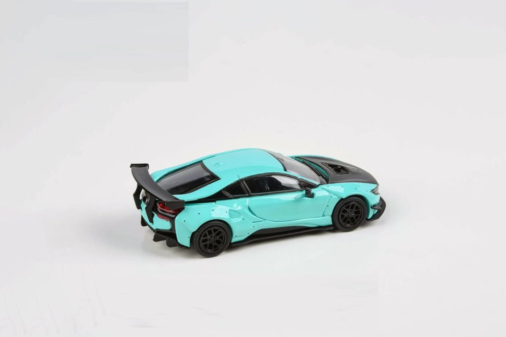 Liberty Walk BMW i8, Peppermint Green /Black - Paragon PA55143GN - 1/64 scale Diecast Model Toy Car