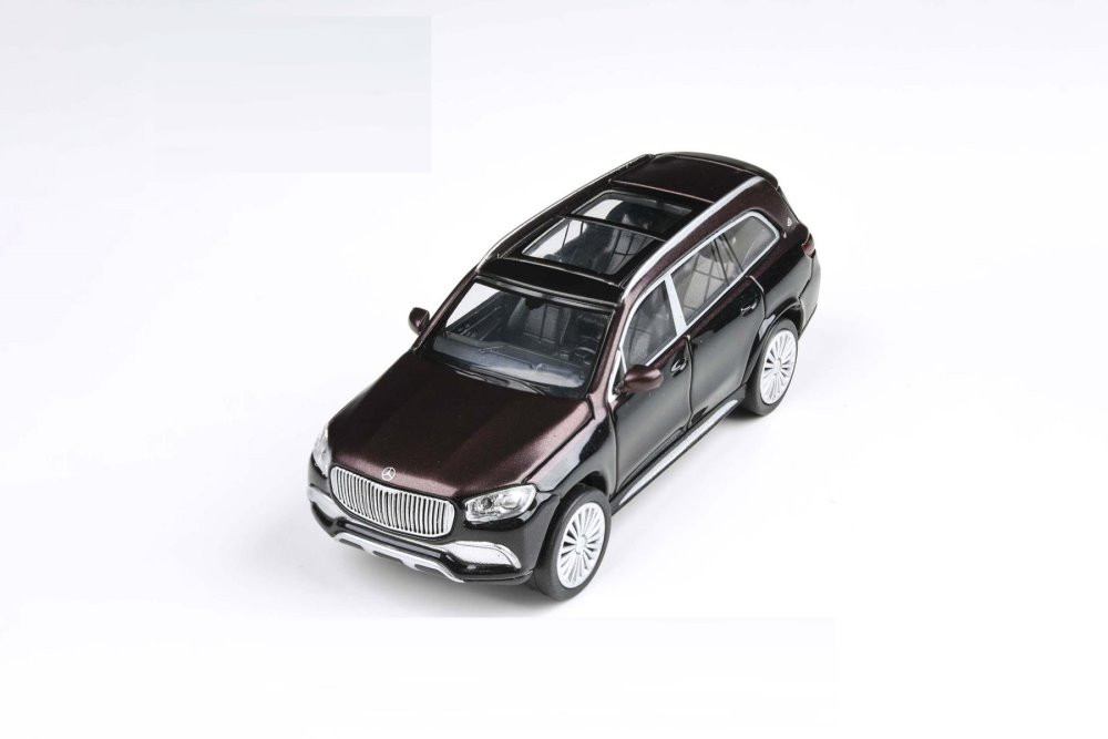 Mercedes-Benz Maybach GLS 600, Black/Red - Paragon PA55304BK - 1/64 scale Diecast Car